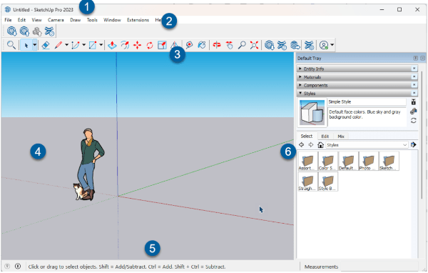 ati3d sketchup interface utilisateur